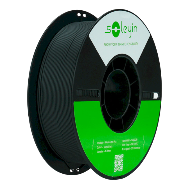 Філамент (пластик) для 3D принтера CREALITY Ultra PLA матовий 1кг, 1.75мм, чорний (3301010513)